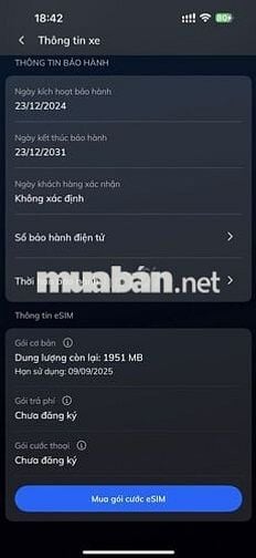 VinFast VF3 2024 Thuê pin 28772 km. Đã lên Androie