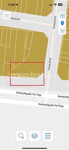 Nhà mặt tiền đường 42 sau lộ giới 2 mặt tiền Nguyễn Thị Thập