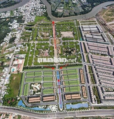 Đất nền mặt tiền Long Hậu - Sổ sẵn - Giá chỉ 1 tỷ 580