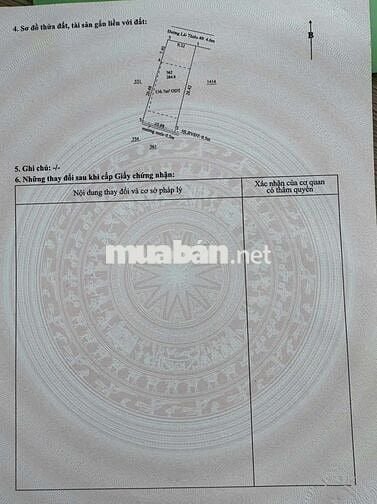 Bán lô đất nở hậu mặt tiền lái thiêu 49