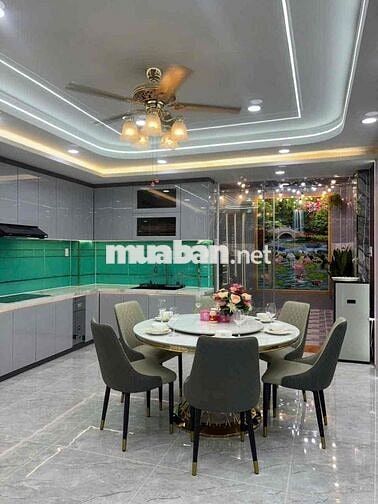 BÁN NHÀ PHỐ Q12 , CÓ THANG MÁY. NHÀ 3 LẦU 5 PN , DT:4,5*19