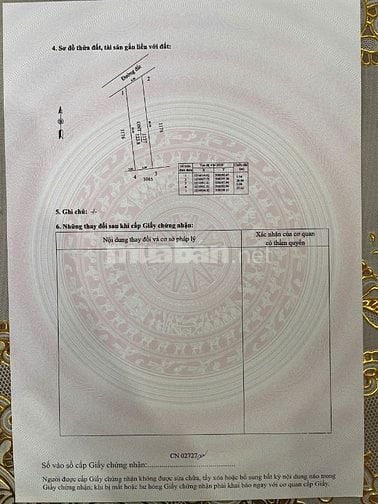 Bán 1 lô đất liền kề tại UBND xã Hưng Thuận, Tây Ninh giá  450tr/lô