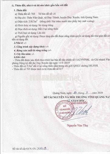 [ Chính Chủ ] Bán Đất Duy Thành