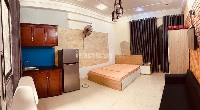 Phòng full nội thất: tivi, máy giặt riêng, máy lạnh 482/26A Lê Quang Đ