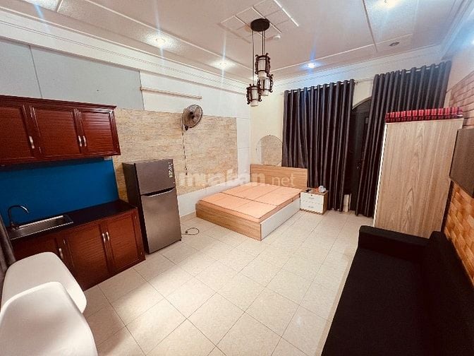 Phòng full nội thất: tivi, máy giặt riêng, máy lạnh 482/26A Lê Quang Đ