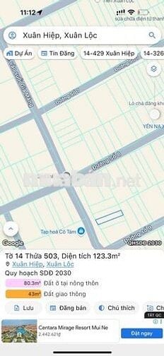 Chính chủ bán đất 5x25m, mặt tiền đường Trạm Y Tế, Xuân Hiệp – Sổ r