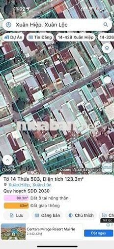 Chính chủ bán đất 5x25m, mặt tiền đường Trạm Y Tế, Xuân Hiệp – Sổ r