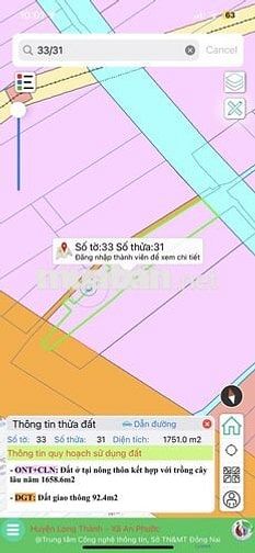 CHÍNH CHỦ BÁN ĐẤT KÈM NHÀ DIỆN TÍCH RỘNG LÊN ĐẾN 1.617m2 MẶT TIỀN QL51