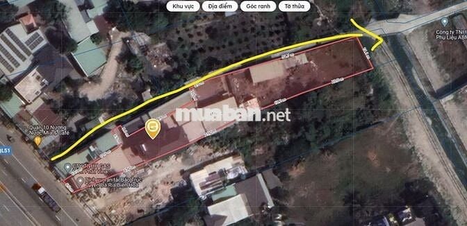 CHÍNH CHỦ BÁN ĐẤT KÈM NHÀ DIỆN TÍCH RỘNG LÊN ĐẾN 1.617m2 MẶT TIỀN QL51