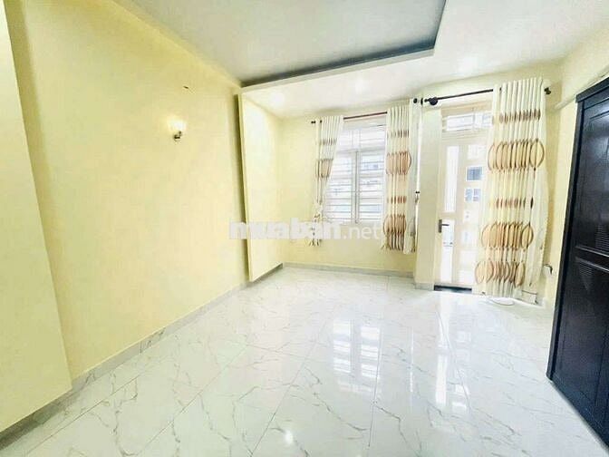 60M²  3Tầng BTCT Hẻm 8M Xe Hơi Ngủ Nhà 4Phòng Ngủ