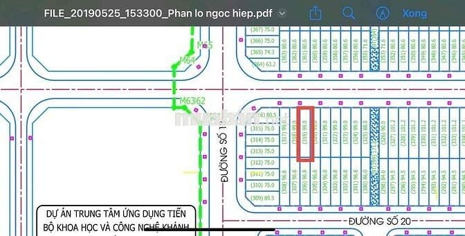 Bán lô đất đường 16m, đường thông  khu TĐC Ngọc Hiệp, phường Tây Nha T