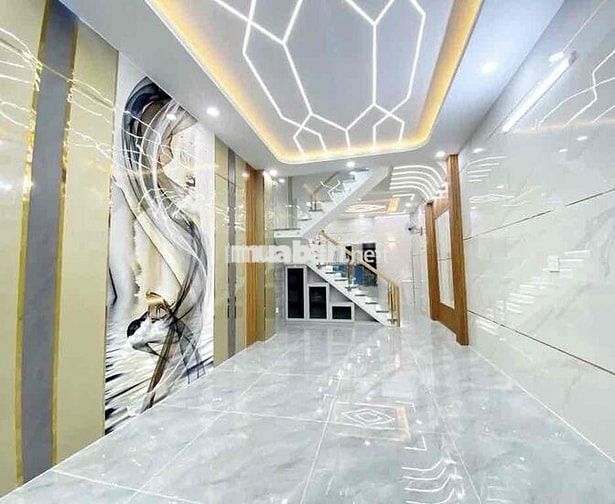 Cần bán nhà đẹp Bình Tân, 58,2m2, 4 tầng, 4 PN, hẻm 5m, giá 6,54tỷ