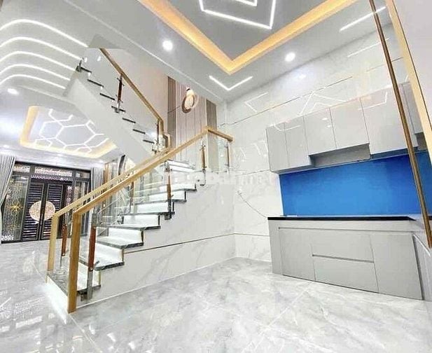 Cần bán nhà đẹp Bình Tân, 58,2m2, 4 tầng, 4 PN, hẻm 5m, giá 6,54tỷ