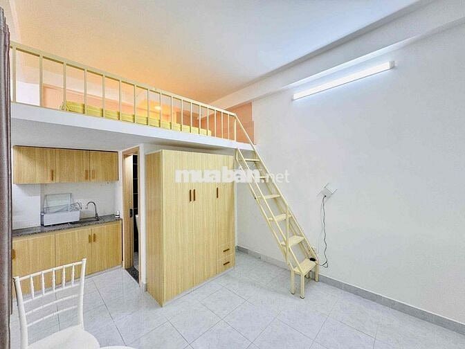 DUPLEX BAN CÔNG ĐI BỘ ĐH VĂN LANG DẦY ĐỦ NỘI THẤT THANG MÁY MÁY GIẶT