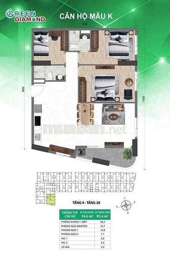 BÁN CĂN HỘ  BCONS CITY MẶT TIỀN ĐƯỜNG THỐNG NHẤT
