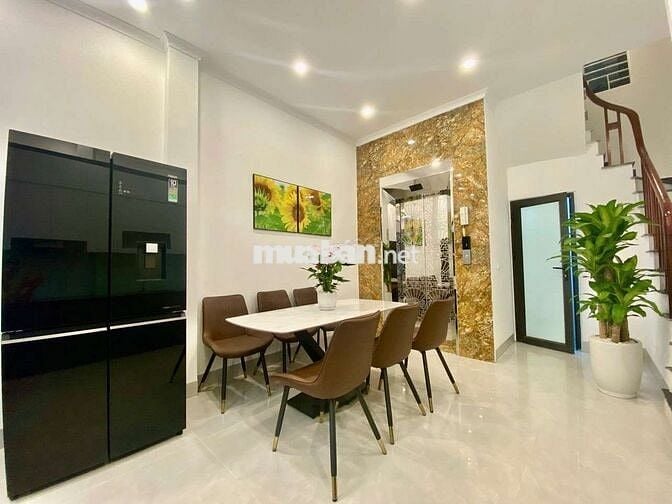 ĐÀM QUANG TRUNG 6 TẦNG THANG MÁY – FULL NỘI THẤT – 59M RA CẦU VĨNH TUY