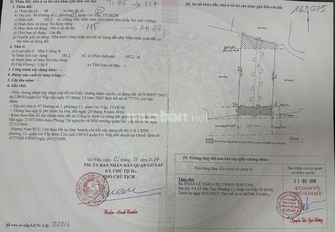 Dãy Trọ 10x24(185m2) Mặt Tiền Số 1 Thông Lê Đức Thọ Giá 15,8 Tỷ