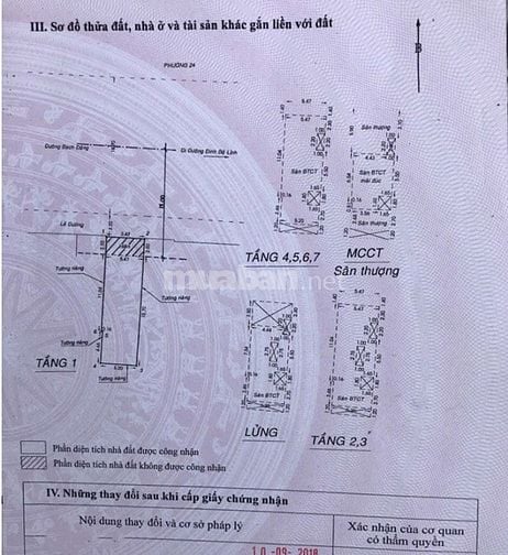  Bán nhà mặt tiền Bình Thạnh, đã xây sẵn 7 tầng, DTSD 657m2, giá 49 tỷ