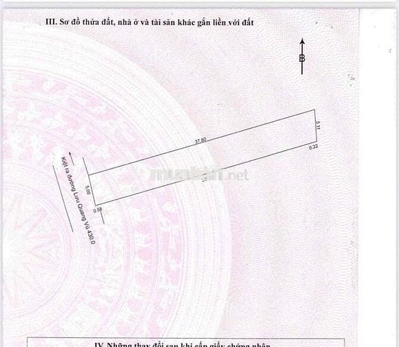 🔥CHÍNH CHỦ BÁN LÔ ĐẤT DIỆN TÍCH 187m2 - KIỆT 6M LƯU QUANG VŨ. 19tr/m2