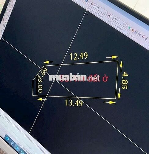 Đất 2 Mặt Tiền Đường Thông DT: 4.85m x 13.5m Thổ Cư 63.5m SHR