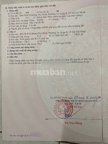 3 TẦNG ĐÚC - 260/29/8/10 PHÚ ĐỊNH P15 Q8 - SHR- GẦN CẦU RẠCH CÁT