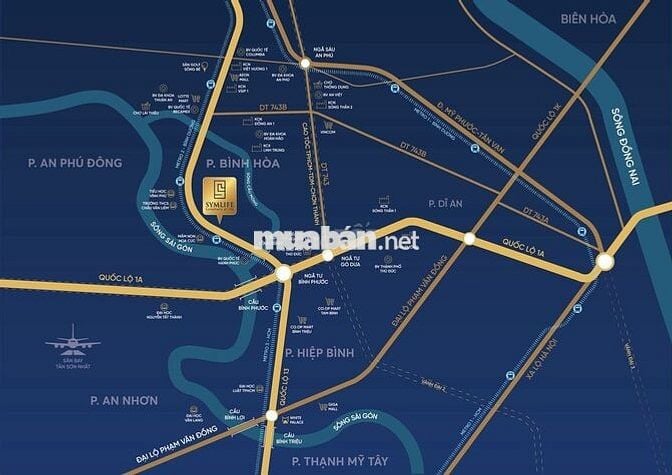 BẰNG TIỀN THUÊ TRỌ- MUA CĂN HỘ SYMLIFE QUỐC LỘ 13- CÁCH BÌNH TRIỆU 7KM