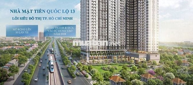 BẰNG TIỀN THUÊ TRỌ- MUA CĂN HỘ SYMLIFE QUỐC LỘ 13- CÁCH BÌNH TRIỆU 7KM