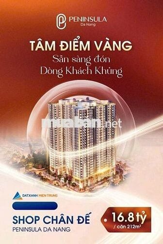 Shophouse căn góc 2 mặt tiền trực diện sông Hàn, giá tốt từ CĐT