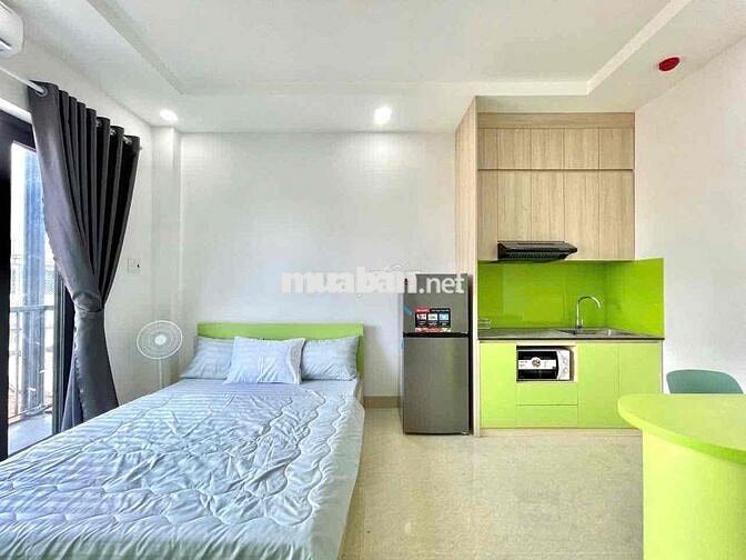 CHO THUÊ STUDIO BALCON 40m2 - HẦM XE, THANG MÁY, HẺM Ô TÔ