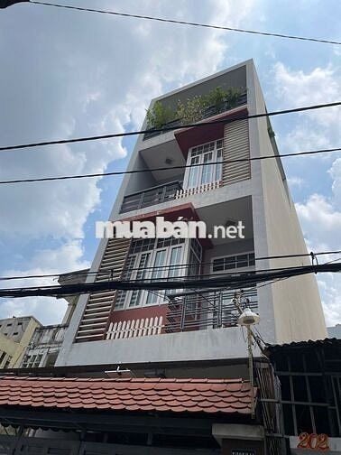 cho thuê nhà HX tải Nơ Trang Long 4.5x10m, 3 PN rộng giá 15 triệu