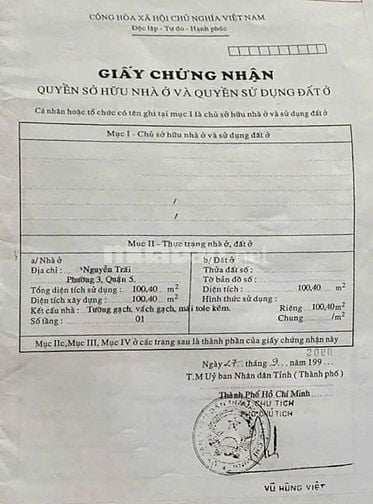 Bán nhà Nguyễn Trãi, Chợ Quán, Quận 5, 4x26m, nhà trống, giá tốt