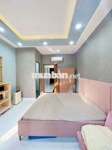 NHÀ MỚI 4 TẦNG  - MẶT TIỀN HẺM – 5 PHÒNG - FULL NỘI THẤT - P14 -QUẬN 4