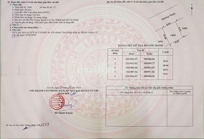 Bán gấp 10 nền đất trong KDC ở  xã Tân Phú Trung giá 1 tỷ 9 sổ sẵn