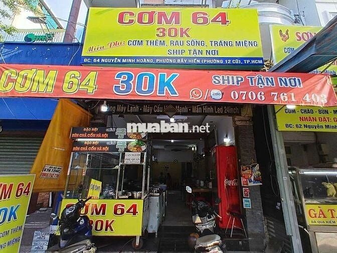 Mặt bằng bán quán cơm bình dân