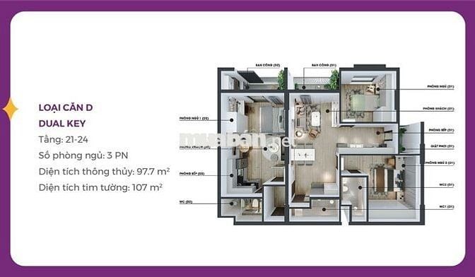 CĂN DUAL KEY CUỐI CÙNG TRONG GIỎ HÀNG - PHÙ HỢP VỪA Ở VỪA CHO THUÊ