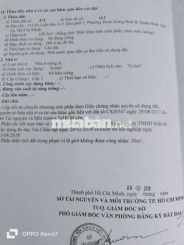 Bán Nhà Hẻm Nhựa 8 m + Lề, 125 m2, Đường Liên Khu 4-5, BHHB, Bình Tân