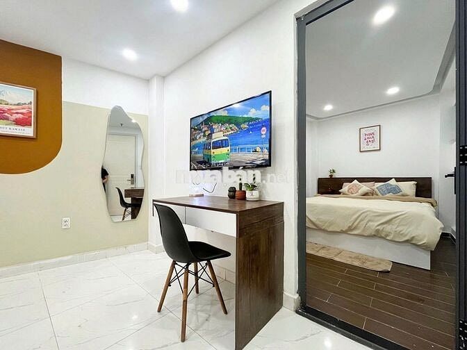 CĂN 1PN FULL NỘI THẤT HIỆN ĐẠI CÓ BANCOL NGAY KHU VẠN KIẾP