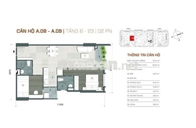 Căn hộ bàn giao full nội thất - cách TT Hành Chính 600m