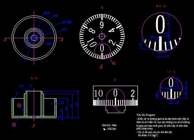 Nhận vẽ Autocad, Solidwork online giá rẻ