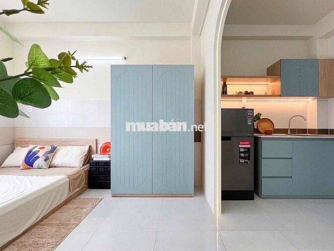 Cho Thuê Căn Hộ Mới Xây_Rộng 40m2, Ban công gần Ngã Tư Hàng Xanh