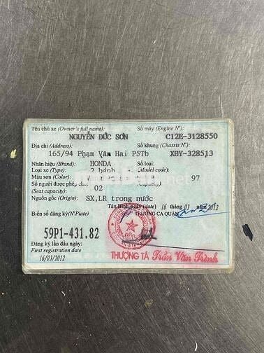 WAVE A 2012 TP HỖ TRỢ GÓP NỢ XẤU OK CÓ ĐỖI XE