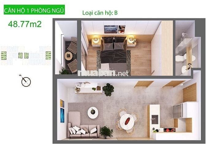 Bán aurora view q1 và bến bình đông 1pn giá 1860,2pn giá 2700,3pn 3000