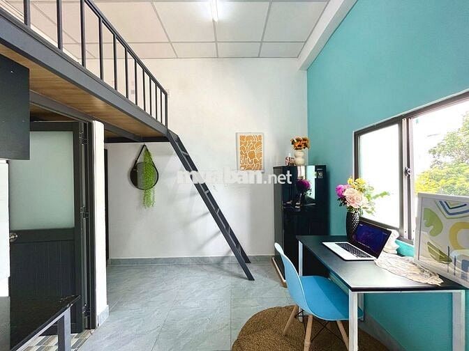 CHO THUÊ CĂN HỘ GÁC LỬNG CỬA SỔ TRỜI FULL NỘI THẤT NGAY HẠNH THÔNG TÂY