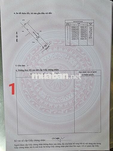 CHÍNH CHỦ GỞI – 5x30. ĐẤT FULL THỔ CƯ GIÁ TỐT 460 triệu