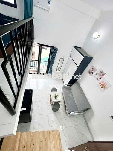Căn Studio 35m2 Có gác xép. Full đồ ban công, máy giặt tại Cầu Giấy