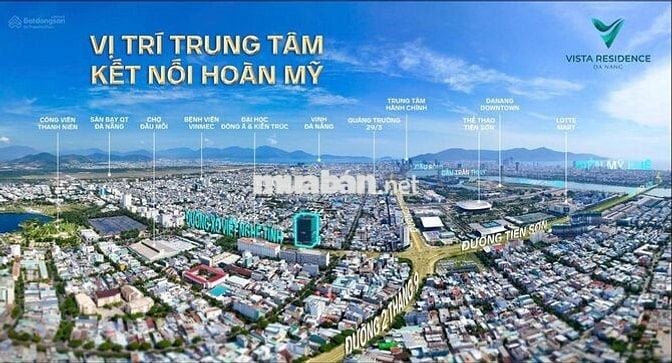 Chỉ từ 1.3 tỷ - sở hữu ngay Vista Residence trung tâm Đà Nẵng
