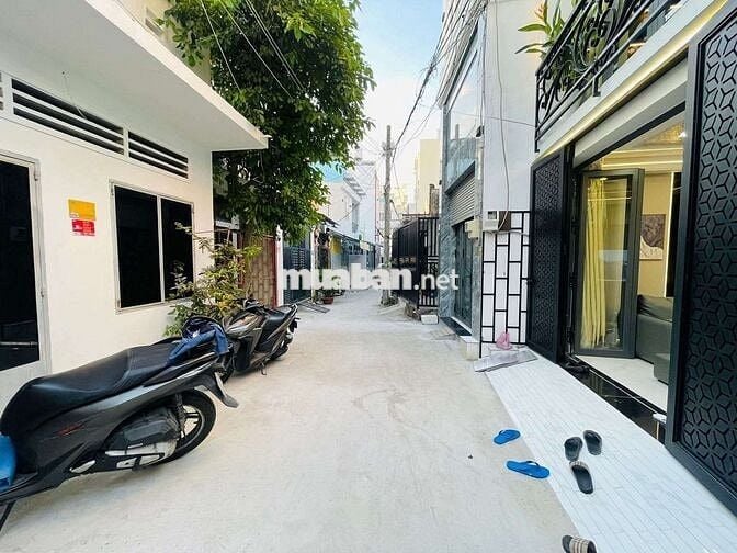Bán nhà trệt 4 lầu Đường số 1, 1 trục Lê Đức Thọ, hẻm 4m.