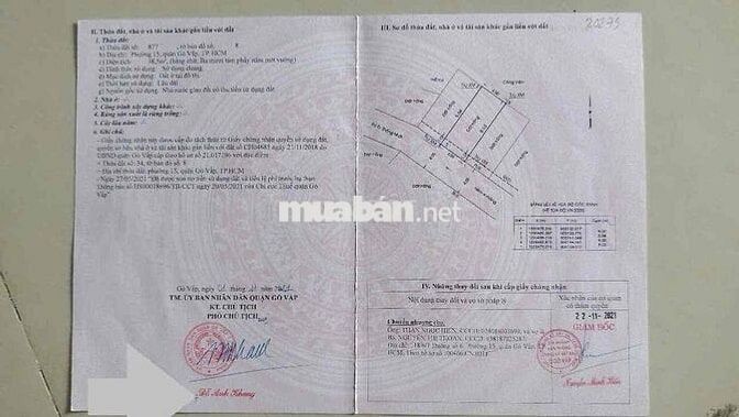 Bán Đất Ngay Công Viên. p An Hội Tây. đường Thống Nhất