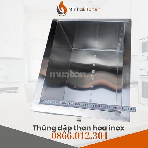 Thùng dập than hoa inox- Mua Thùng dập than hoa inox an toàn, giá tốt