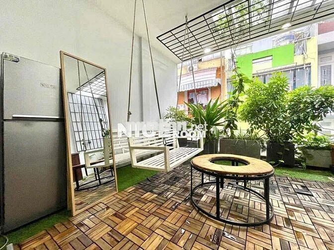 cho thuê căn hộ 2 phòng ngủ sân vườn quận bình thạnh đầy đủ nội thất
